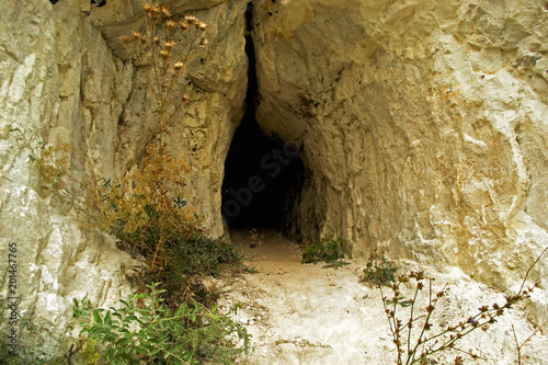 entrance to a cretaceous cave photo