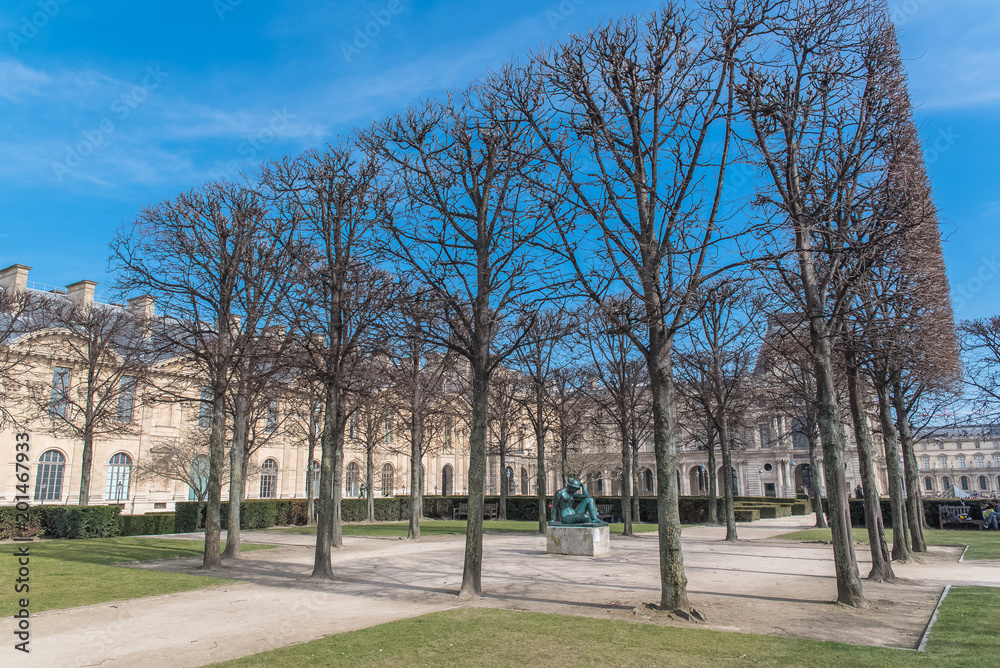 Paris, the Tuileries garden, spring in the public park
Paris, the Tuileries garden, spring in the public park