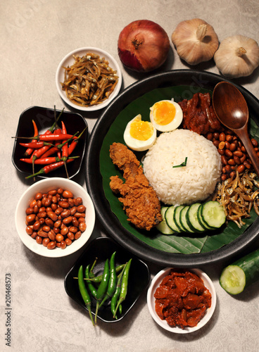 Asian food nasi lemak