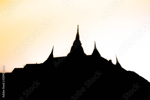 Roof of Main chapel with silhouette style.