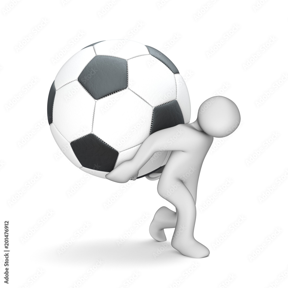 Manikin With Big Classic Football Atlas Manikin With Big Classic Football Atlas