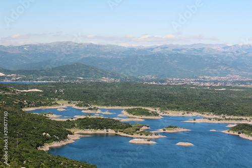 Artificial lakes in Niksic, Montenegro