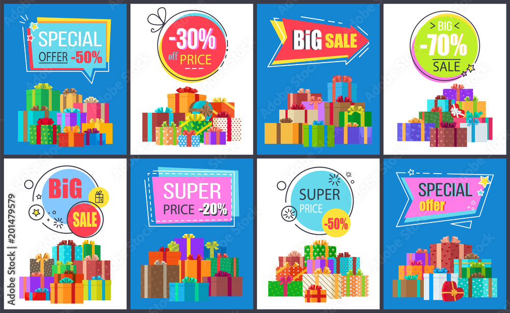 Special Offer -50 , Big Sale Vector Illustration