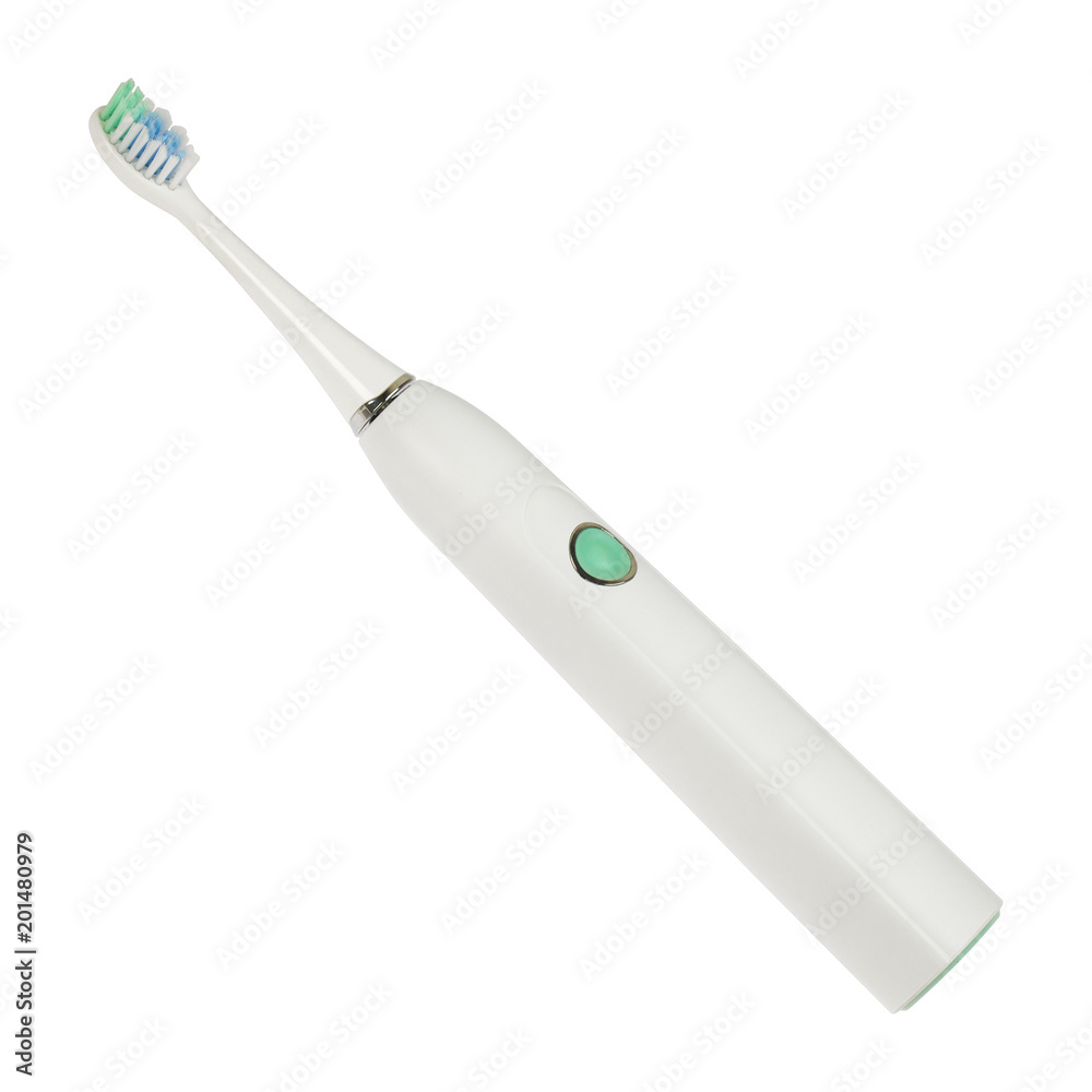 Electric or ultrasonic toothbrush isolated on a white background Electric or ultrasonic toothbrush isolated on a white background