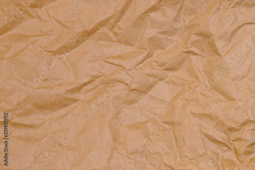 Background of abstract vintage crumpled packing paper texture