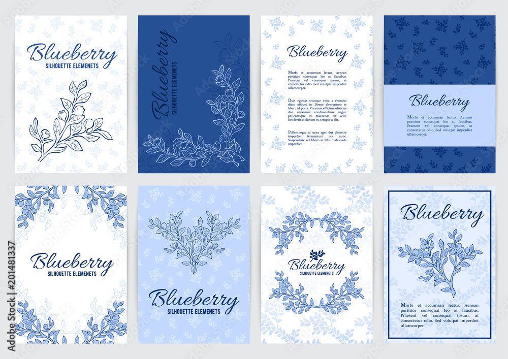 Blueberry A4 backgrounds Blueberry A4 backgrounds