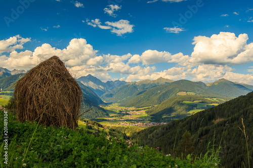Schöner Blick über Olang in Südtirol ins Antholzer Tal_002 photo