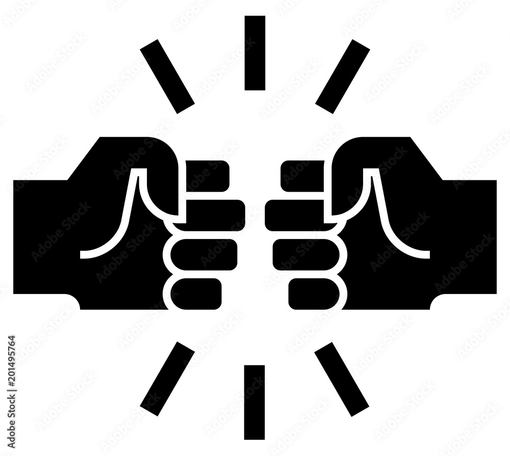Fist bump icon Fist bump icon