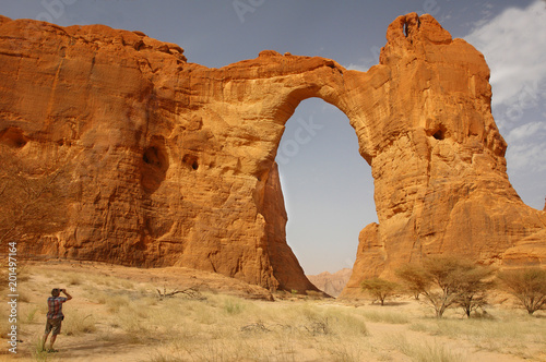 Arch of Aloba in  desert of Ennedi, Chad
 photo