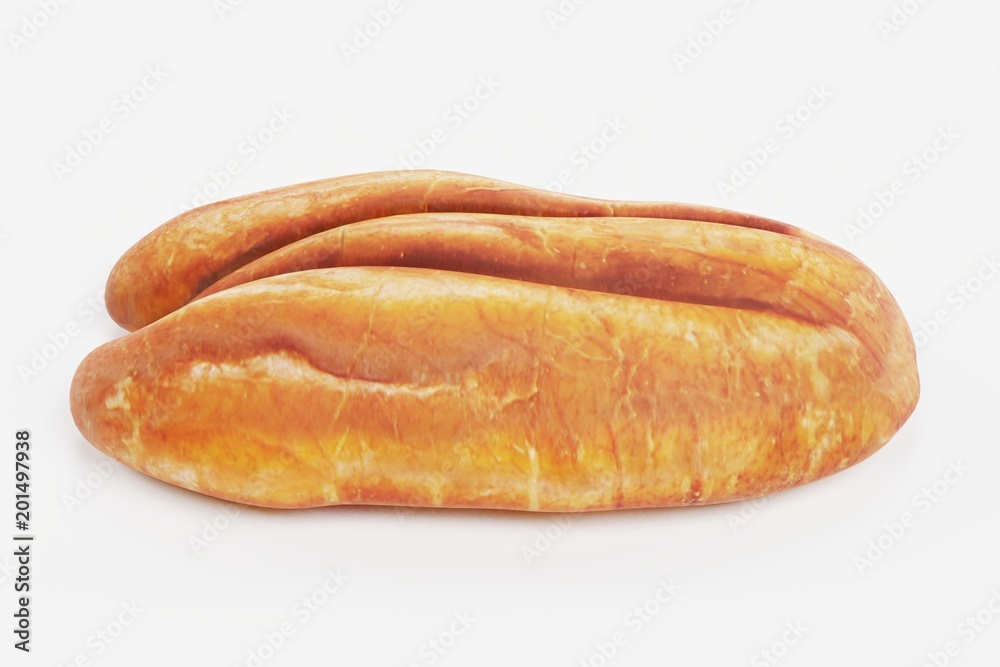 Realistic 3D Render of Pecan Nut Realistic 3D Render of Pecan Nut