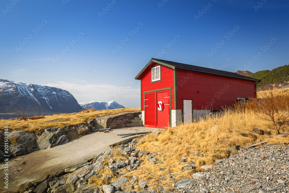 Beautiful scenery of west Norway coastline