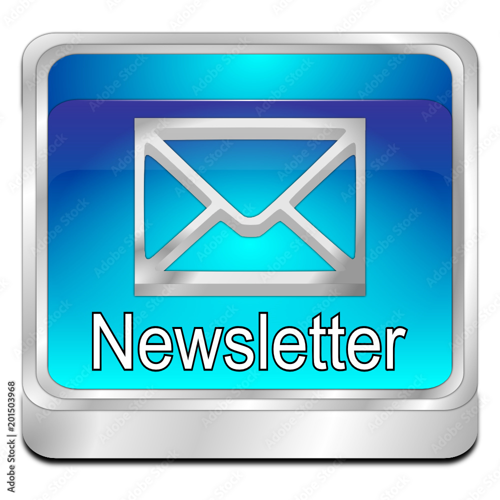 Newsletter Button - 3D illustration Newsletter Button - 3D illustration