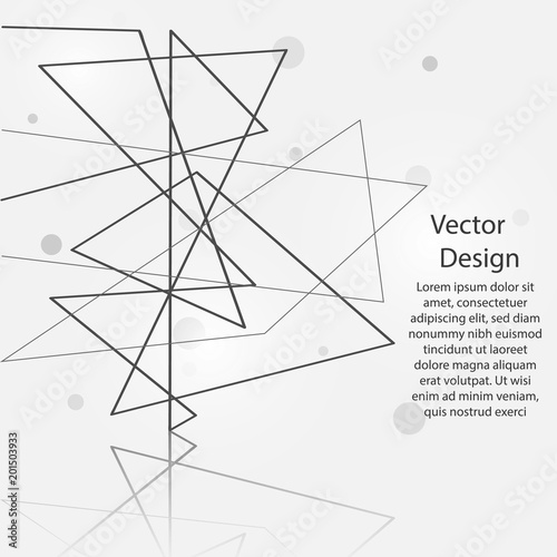 Vector abstract background with line and circles design.