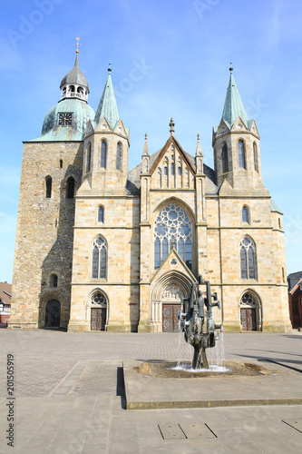 The historic Saint Victor Church in Damme, Lower Saxony, Germany