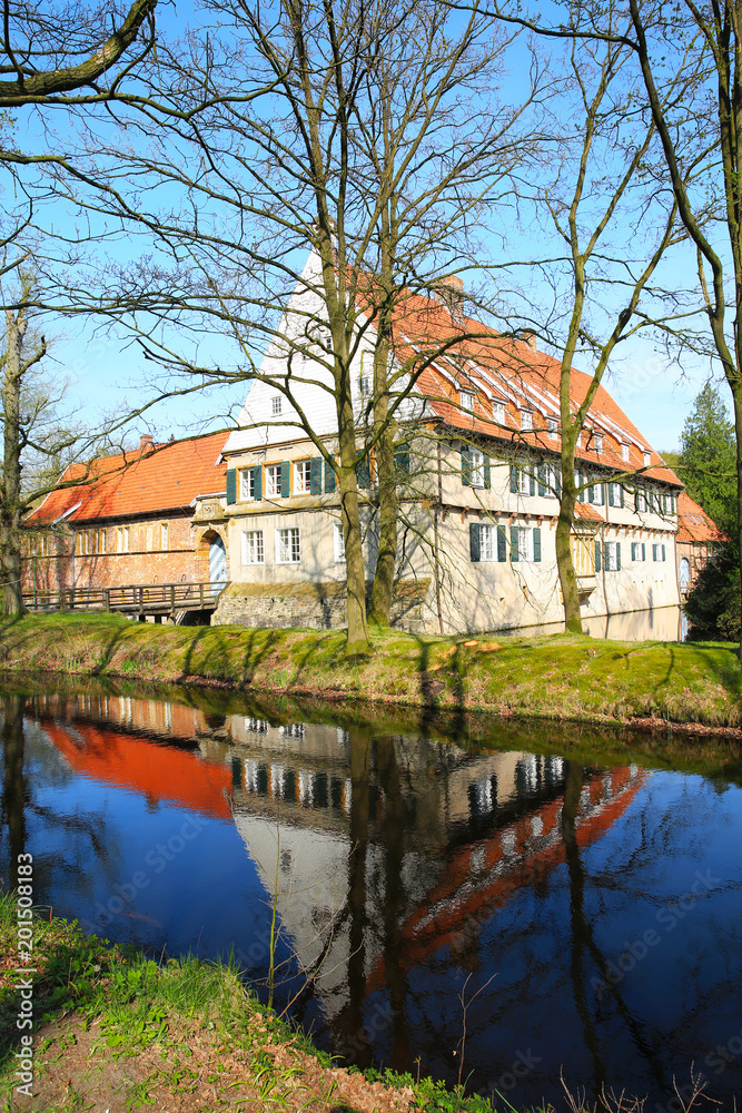 The historic Castle Dinklage in Lower Saxony, Germany