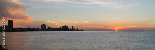 coucher de soleil la Havane Cuba