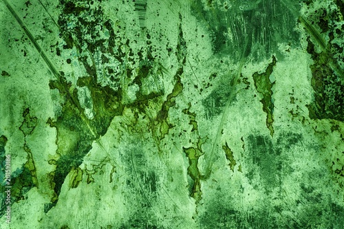 Ultra green Tin texture, steel wall surface or metallic aluminium background © Didi