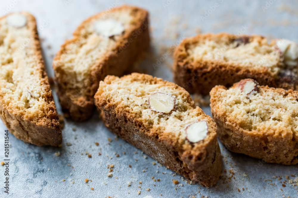 Biscotti / Cantuccini Cookie Biscuits with Almonds / Shortbread. Biscotti / Cantuccini Cookie Biscuits with Almonds / Shortbread.