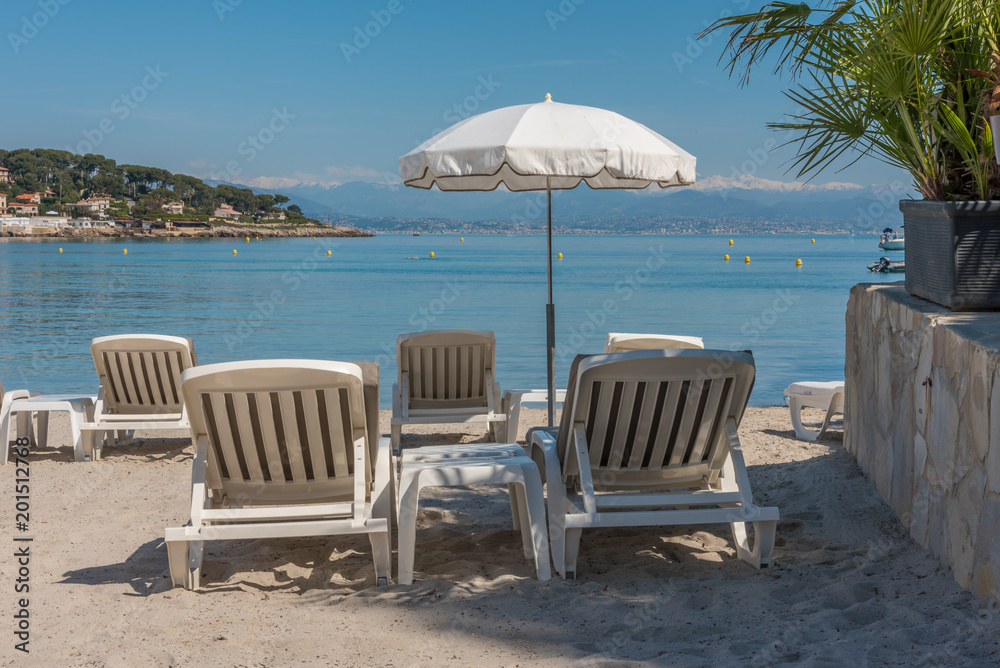 Fototapeta premium transat sur la plage