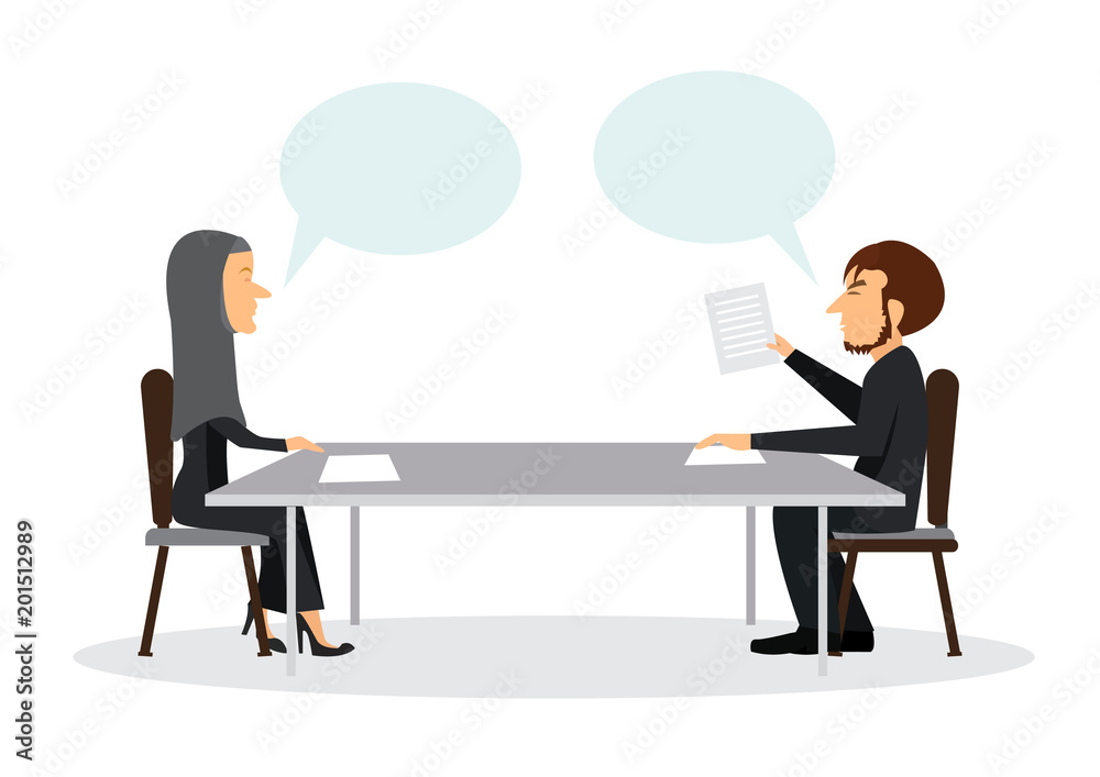 two business talking conference meeting room. Business management teamwork meeting and consult. illustration two business talking conference meeting room. Business management teamwork meeting and consult. illustration