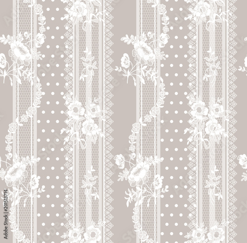 floral lace seamless pattern