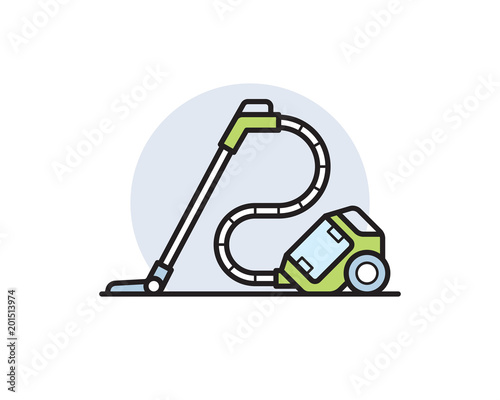 Vacuum cleaner vector illustration