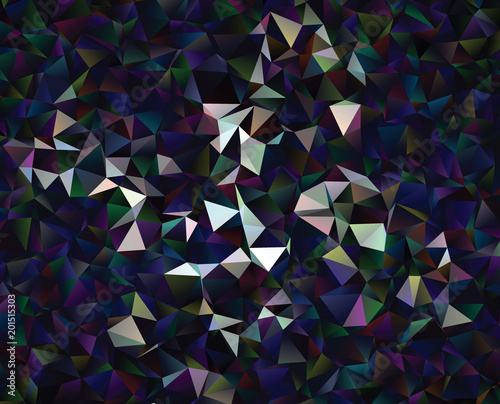  Polygonal abstract background. Low poly crystal pattern. Design with triangle shapes. Pattern suitable for backgrounds, Wallpaper, screen savers, covers, print, business cards, posters
