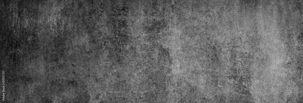 Textur einer fast schwarzen Betonwand in XXL-Größe als Hintergrund, auf die ein wenig Licht fällt Textur einer fast schwarzen Betonwand in XXL-Größe als Hintergrund, auf die ein wenig Licht fällt