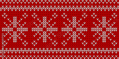 seamless red and white knitted background