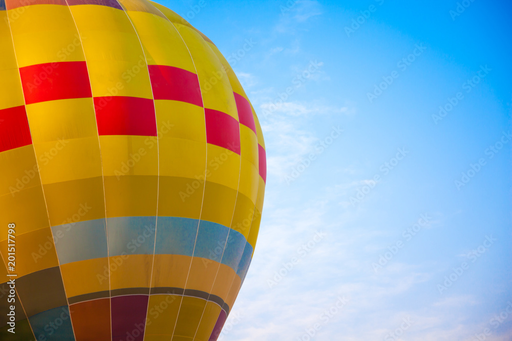 Naklejka premium Colorful hot air balloon.