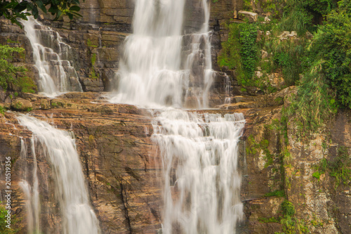 Fototapeta Naklejka Na Ścianę i Meble -  Ramboda falls in Nuwara Eliya, Sri Lanka