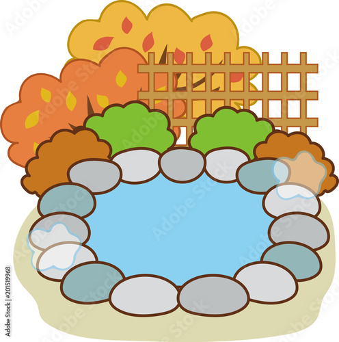 秋の露天風呂 温泉イラスト素材 Stock Vector Adobe Stock 秋の露天風呂 温泉イラスト素材 Stock Vector Adobe Stock