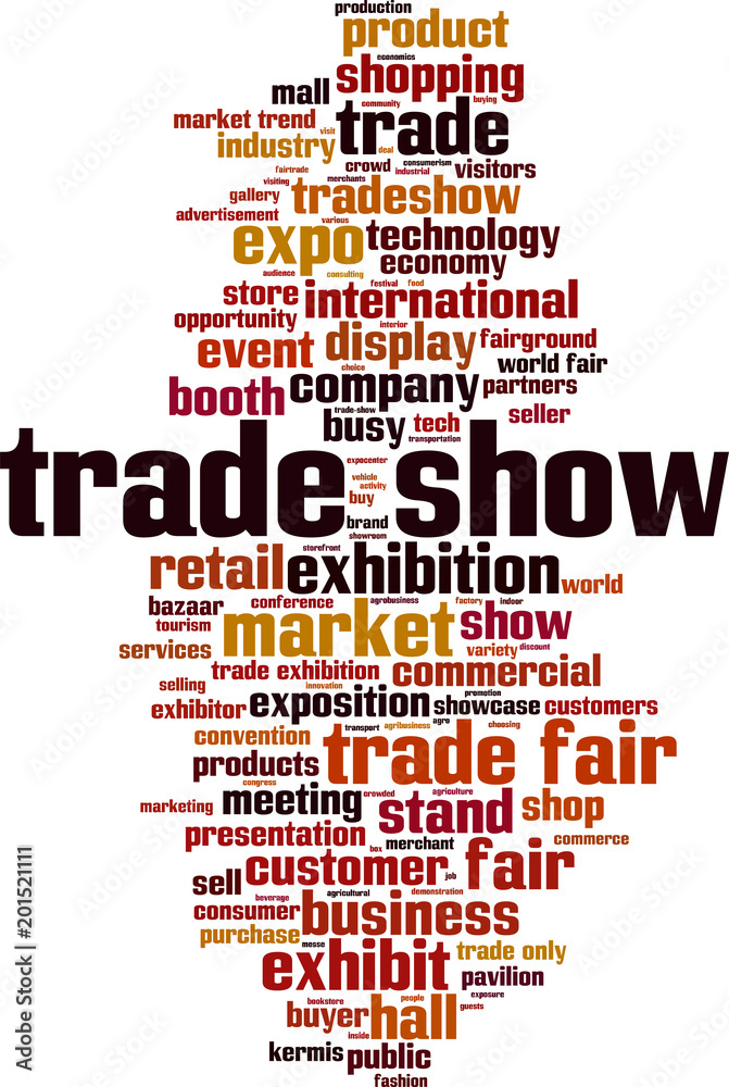 Trade show word cloud