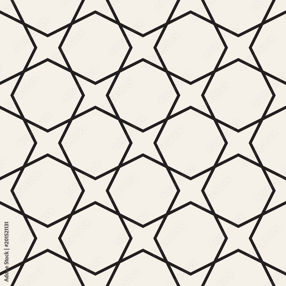 Vector seamless geometric pattern. Simple abstract lines lattice. Repeating elements stylish background Vector seamless geometric pattern. Simple abstract lines lattice. Repeating elements stylish background
