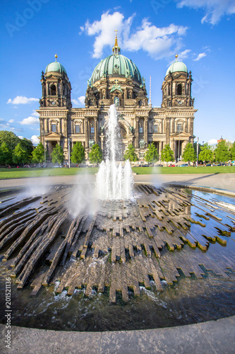 Cathedral in Berlin and fountain, Germany