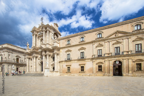 Obraz na plátně The Cathedral (Duomo) in Syracuse, Sicily, Italy