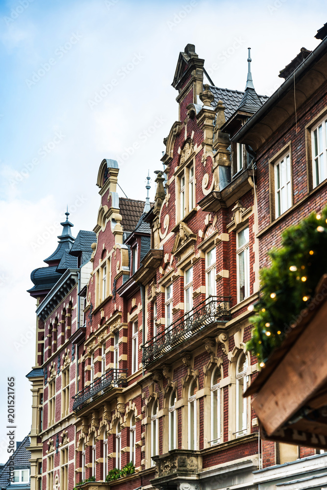 Naklejka premium old Town buildings in Aachen, Germany