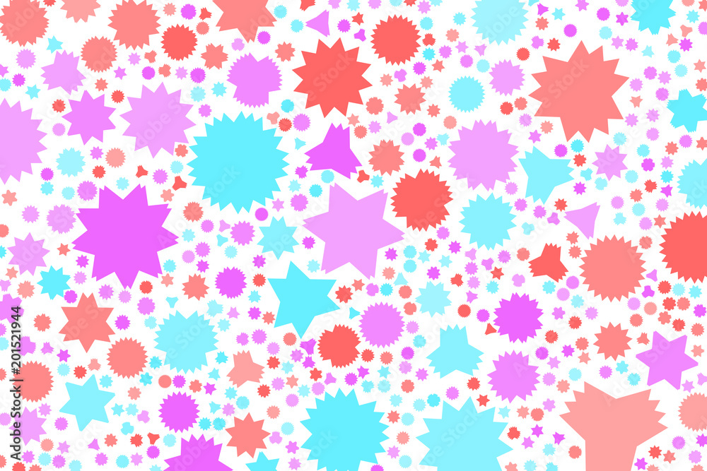 Abstract colored star shape pattern. Illustration, digital, messy & design. Abstract colored star shape pattern. Illustration, digital, messy & design.