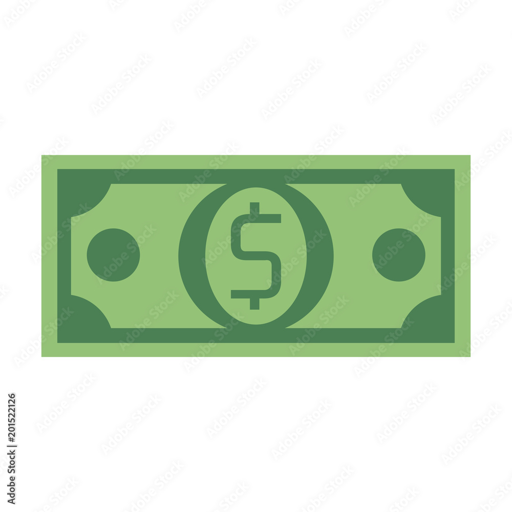 Money bill isolated vector illustration graphic design Money bill isolated vector illustration graphic design