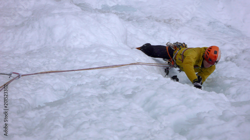 ice climbing in Switzerland photo