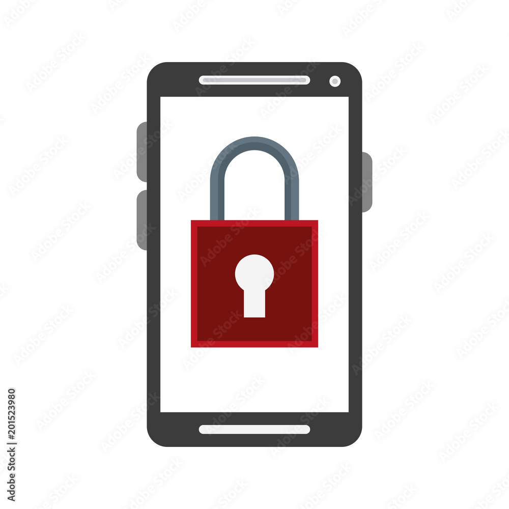 Smartphone locked symbol vector illustration graphic design Smartphone locked symbol vector illustration graphic design