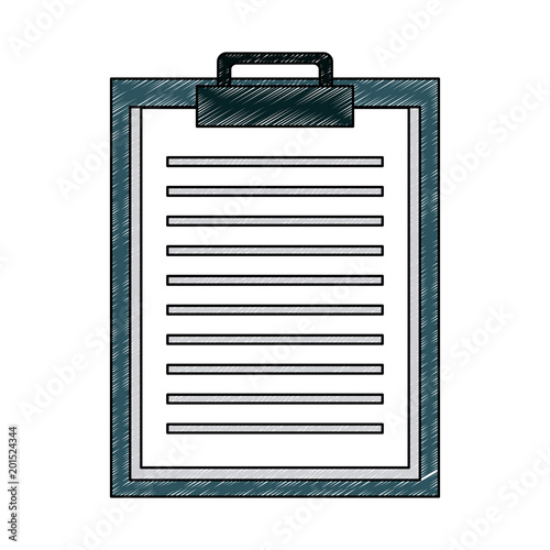 Clipboard with sheet symbol vector illustration graphic design