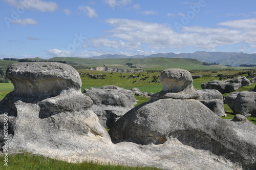 Elephant Rocks in Duntroon, South Island, New Zealand
