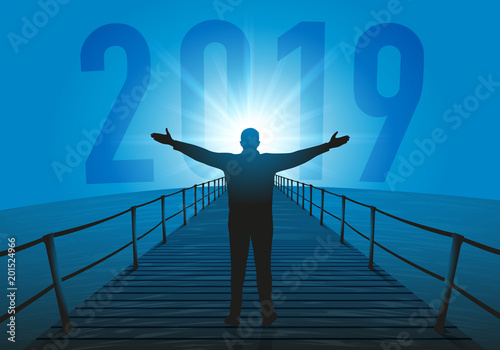 2019 - objectif - horizon - perspectives - présentation - projet - entreprise - concept - symbole - avenir