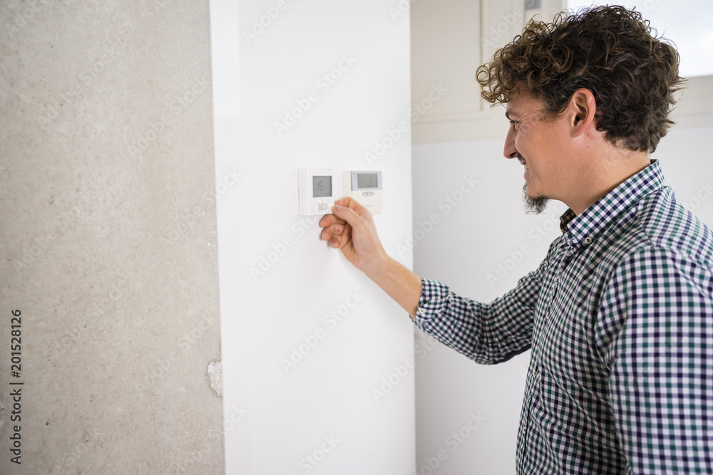 Young person programmed air conditioning
