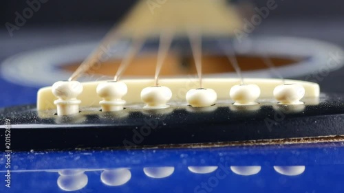 guitar strings close up