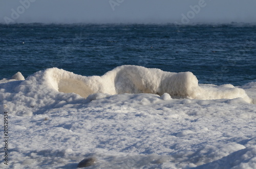 Ice formations on Lake Ontario