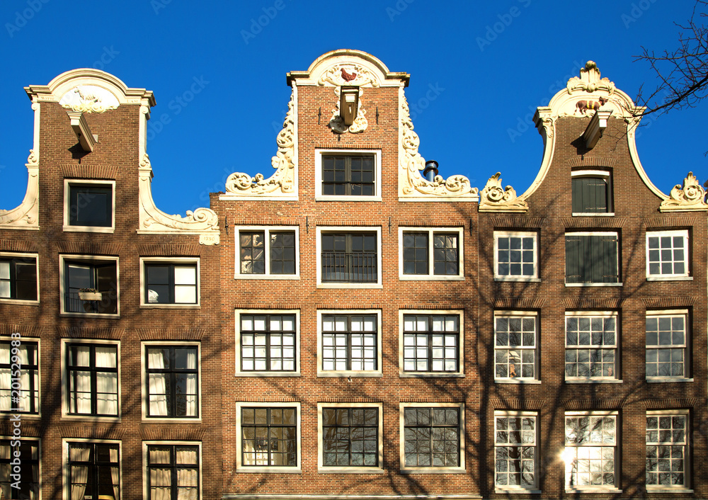Fototapeta premium Classical building in Amsterdam in Holland