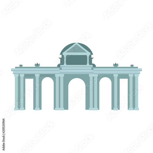 Greek temple building vector illustration graphic design
