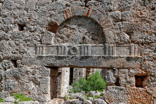 Ruins of ancient city , Appolonia in Antalia, Turkey photo